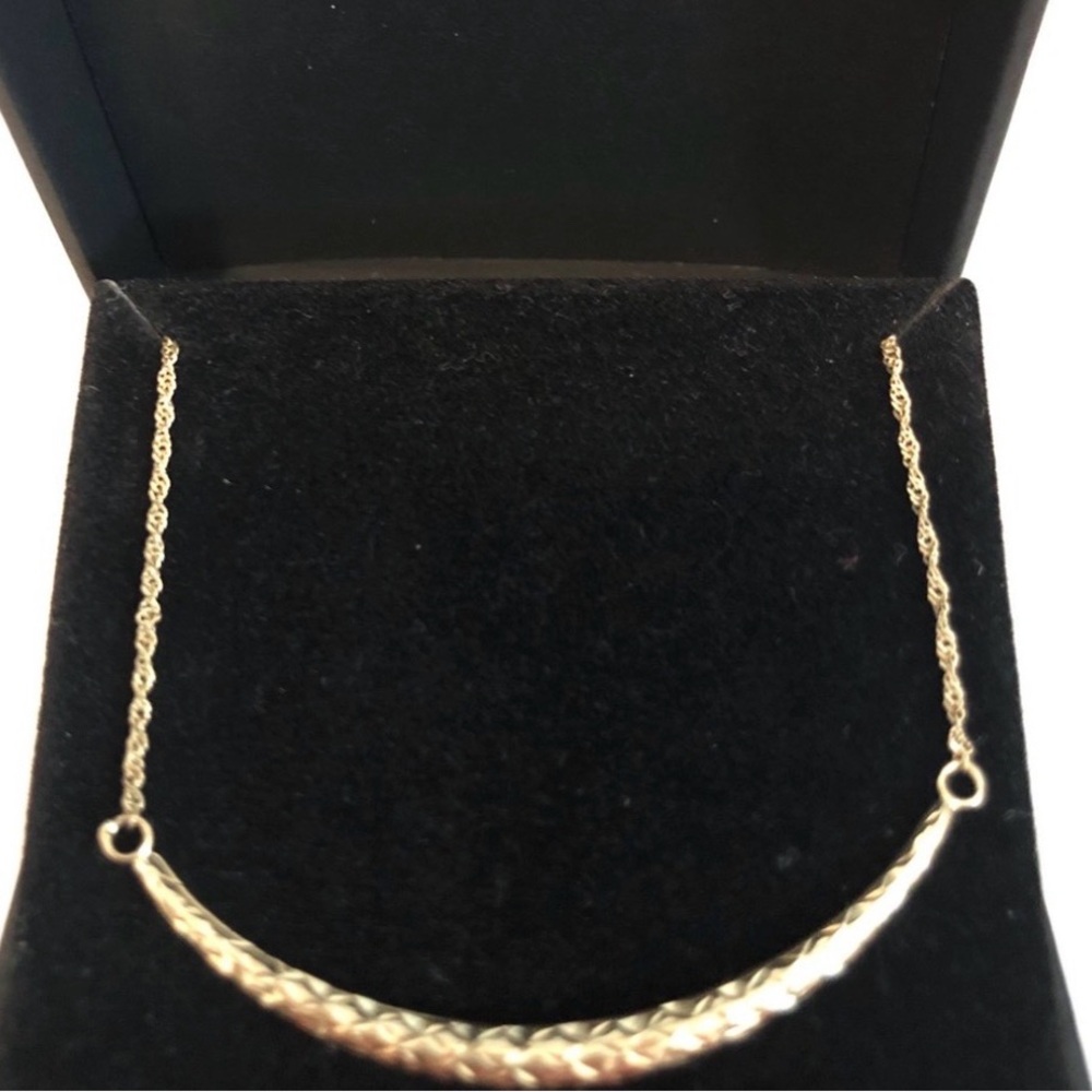 14k gold smiley necklace - Picture 2 of 6